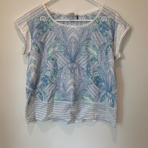 Akemi + Kin Sienna Embroidered Top Anthropologie - Picture 2 of 10